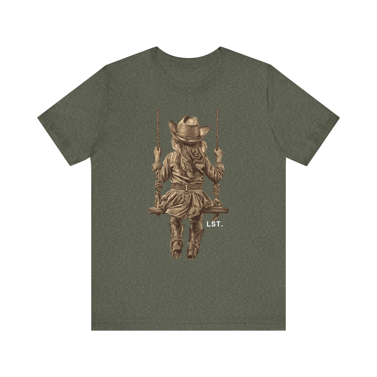 Little Cowgirl Swingin' - T-Shirt
