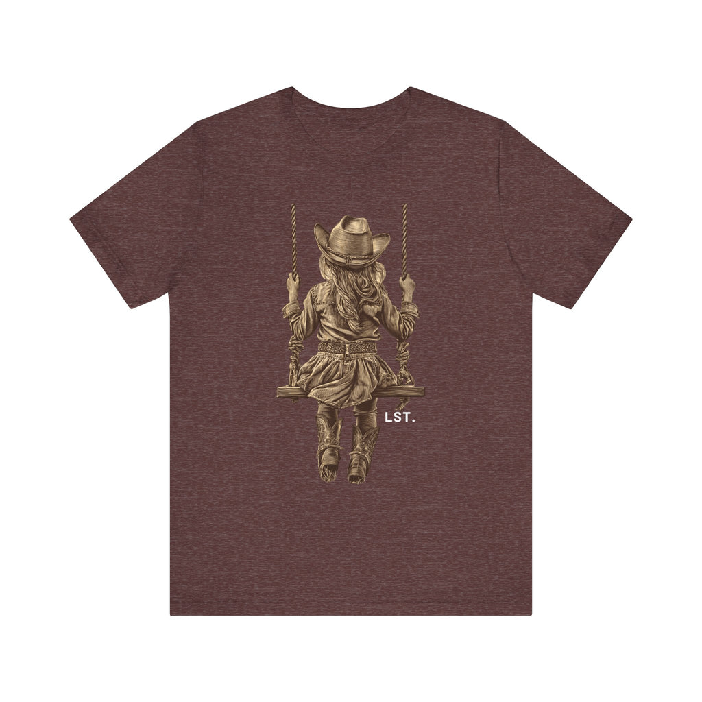 Little Cowgirl Swingin' - T-Shirt