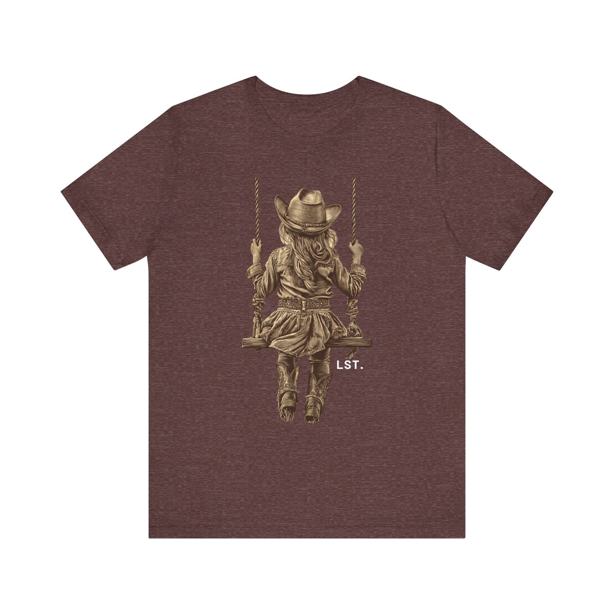 Little Cowgirl Swingin' - T-Shirt