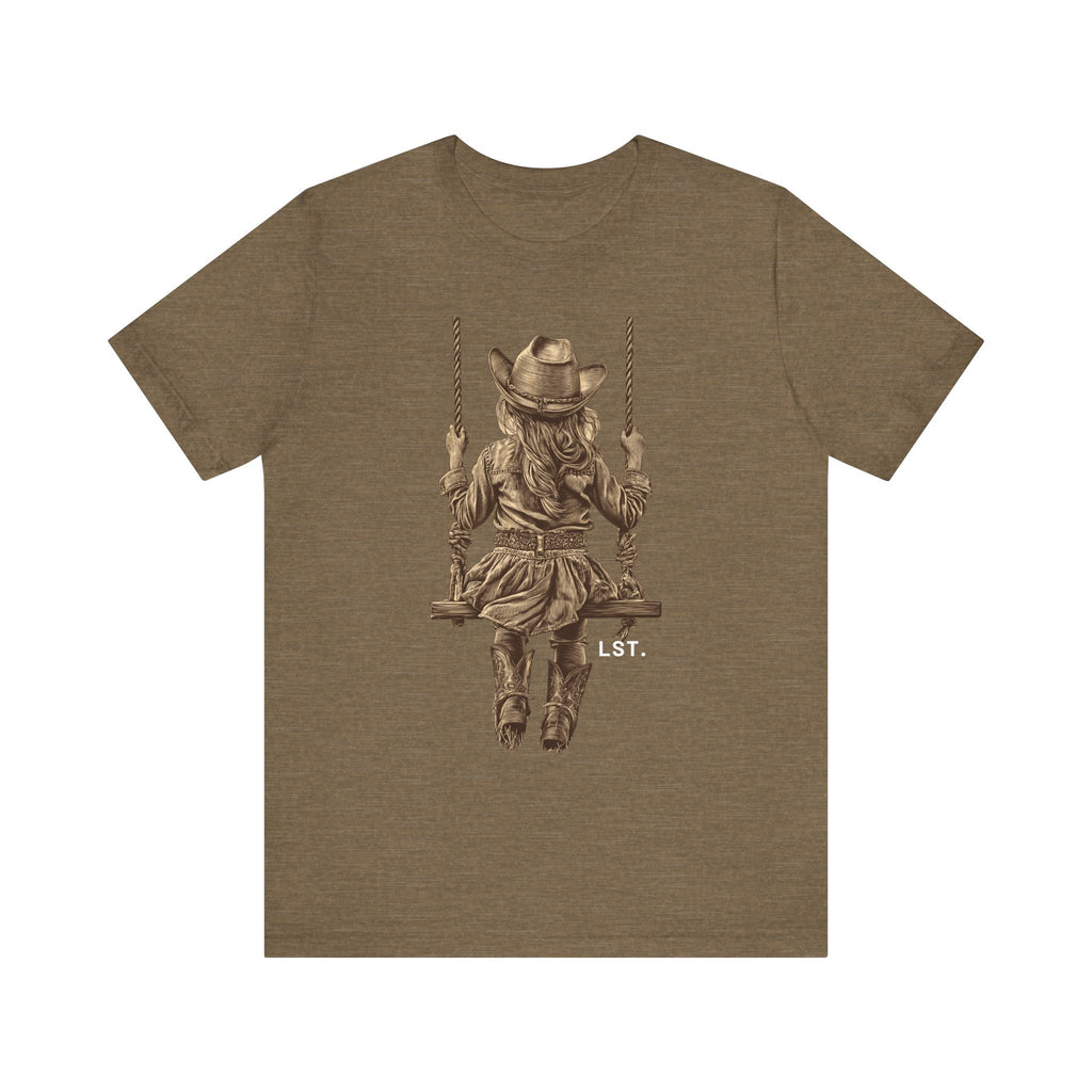 Little Cowgirl Swingin' - T-Shirt