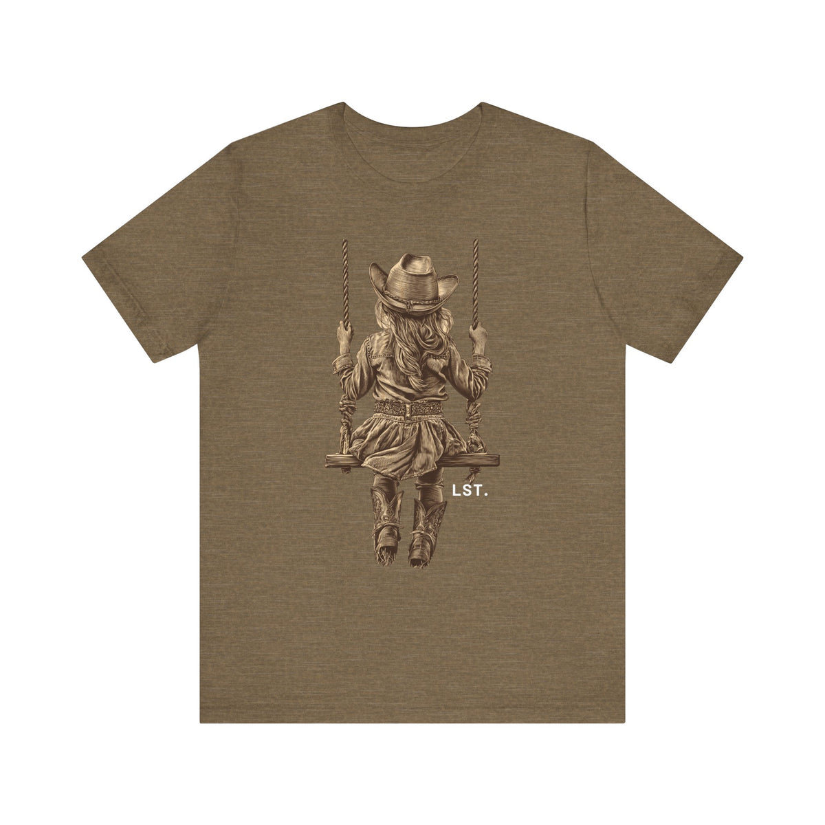Little Cowgirl Swingin' - T-Shirt