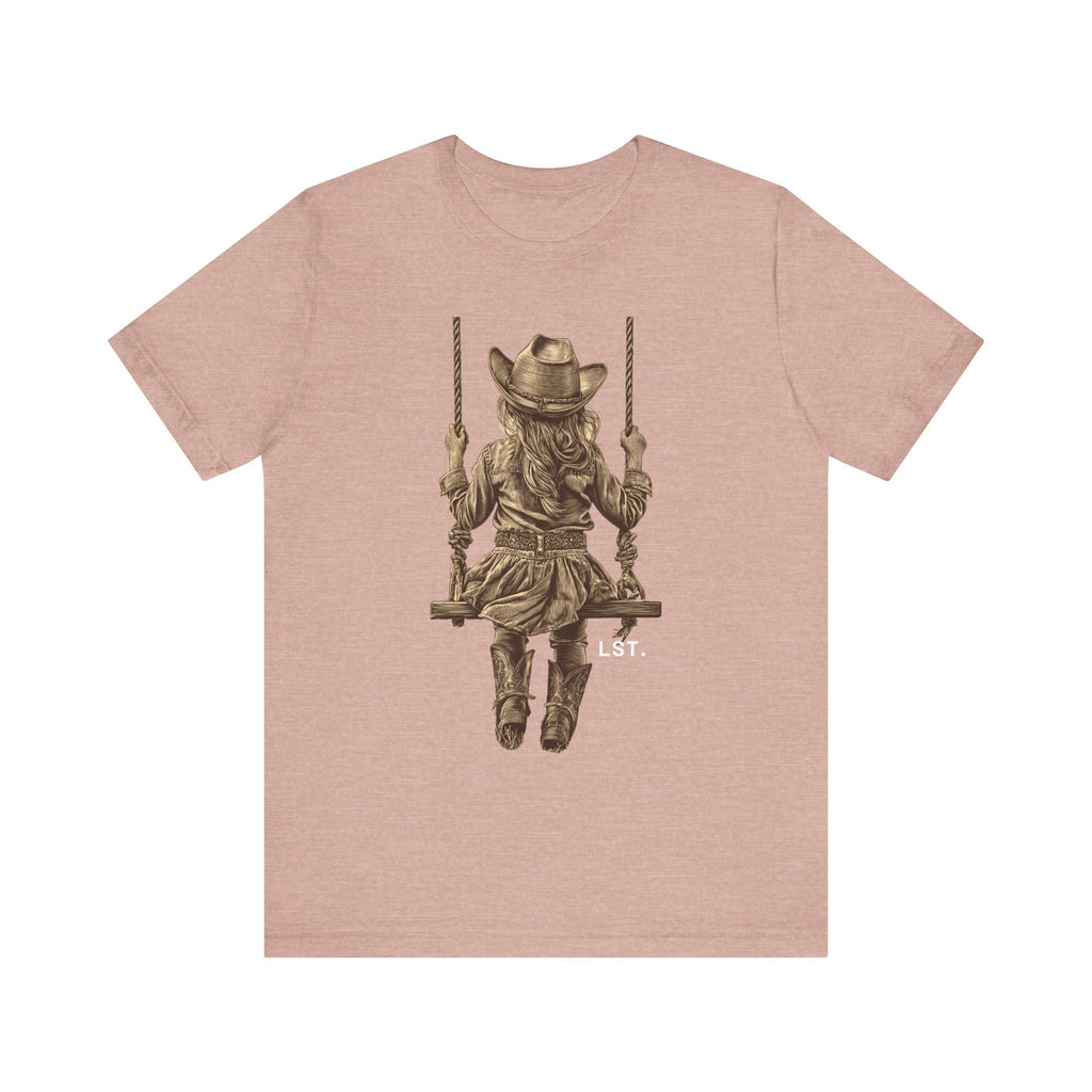 Little Cowgirl Swingin' - T-Shirt