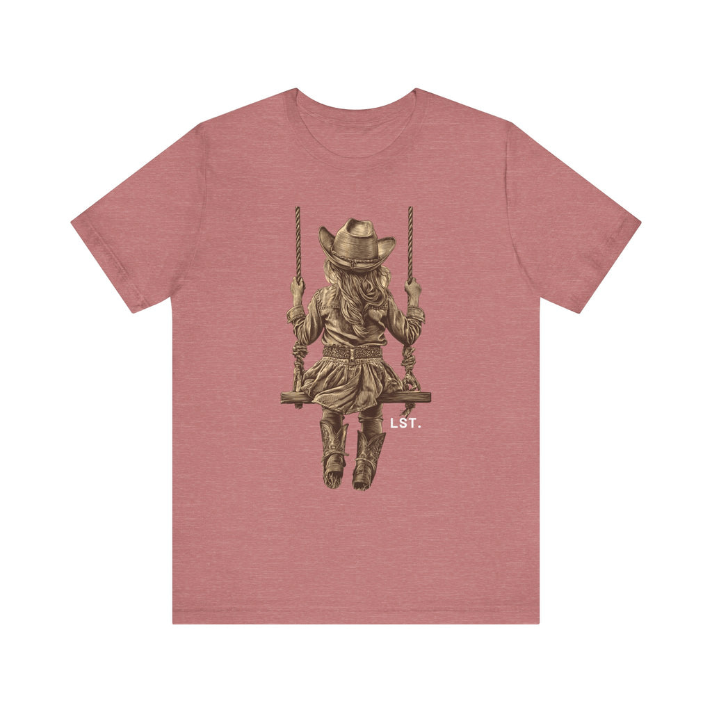 Little Cowgirl Swingin' - T-Shirt