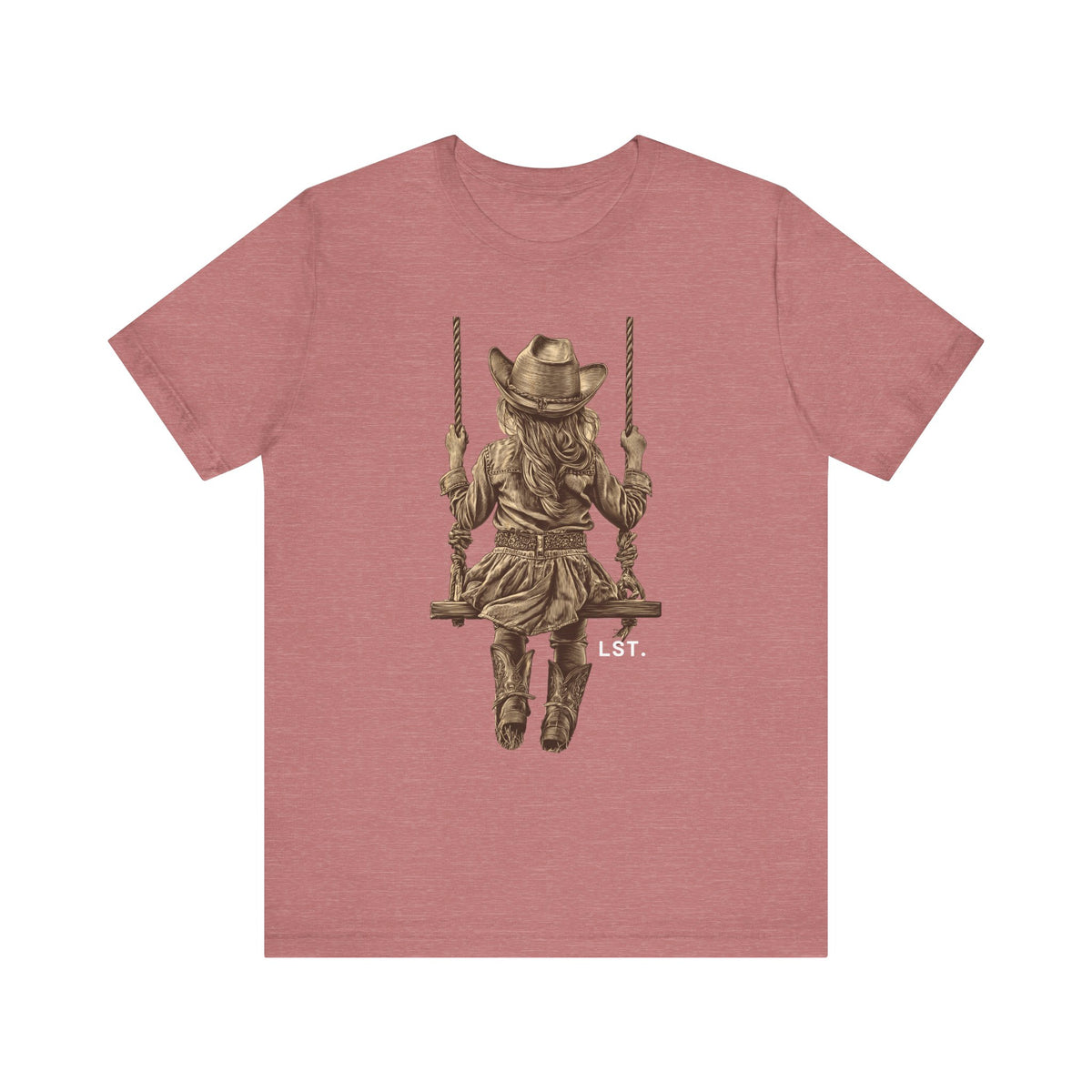 Little Cowgirl Swingin' - T-Shirt