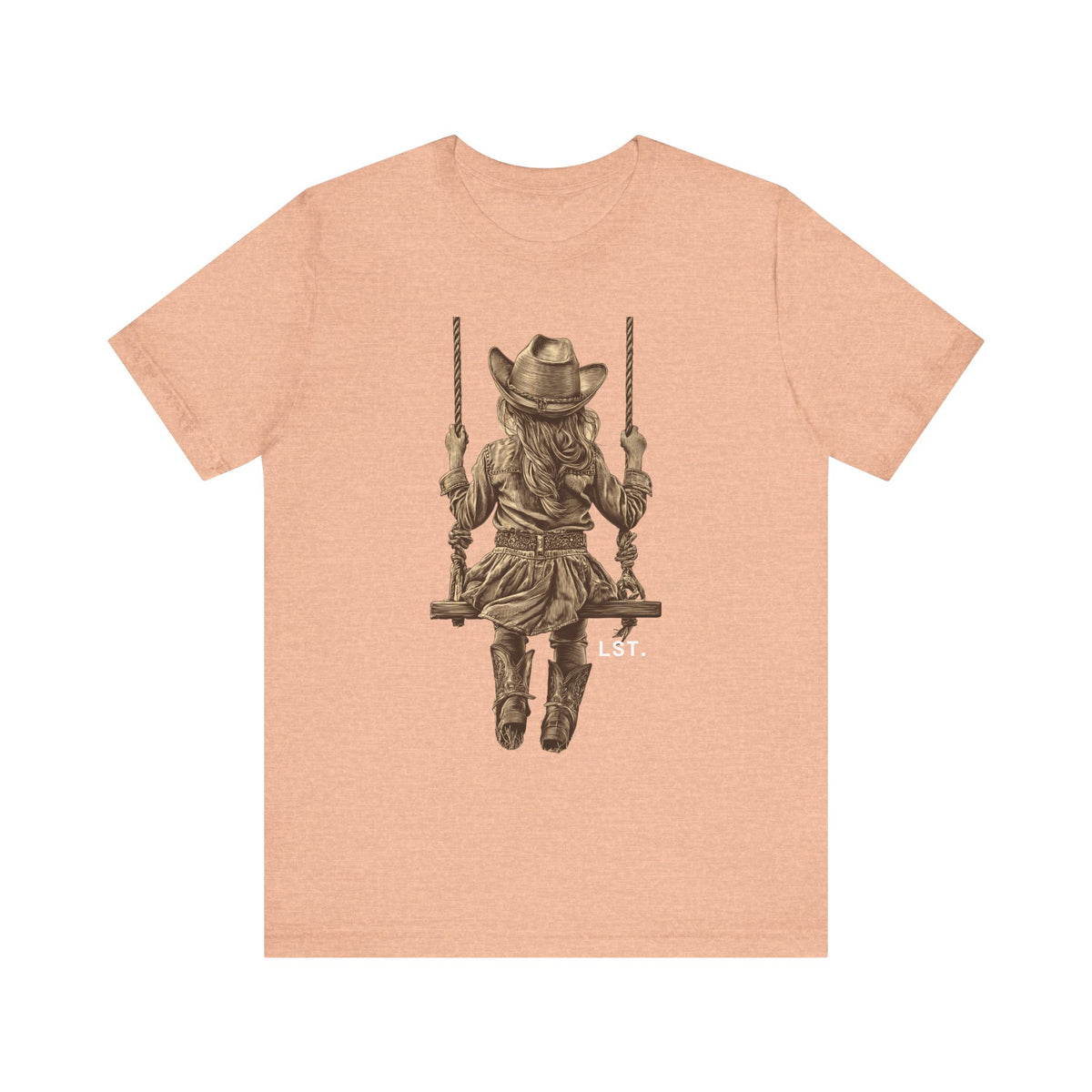 Little Cowgirl Swingin' - T-Shirt