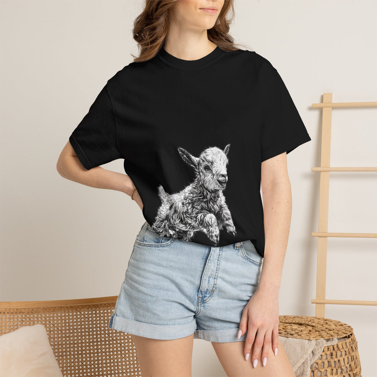 Little Lamb Graphic T-Shirt - Adult T-Shirt