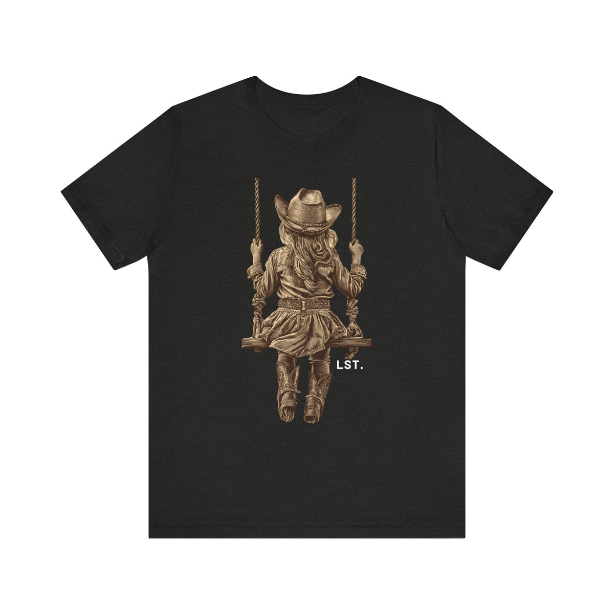 Little Cowgirl Swingin' - T-Shirt
